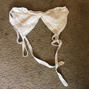 Kendall & Kylie Swim crochet top